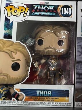 Funko Pop! Thor Love and Thunder: Thor, Mighty Thor, Gorr, Korg (set of 4)